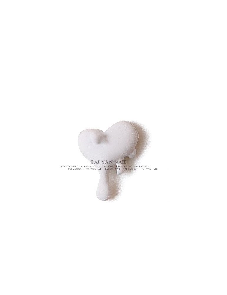 Fondant Heart * 3D * White