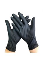 Nitrile gloves * Black 100 * Medium