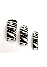 Box of 70 Nail Tips • Zebra 
