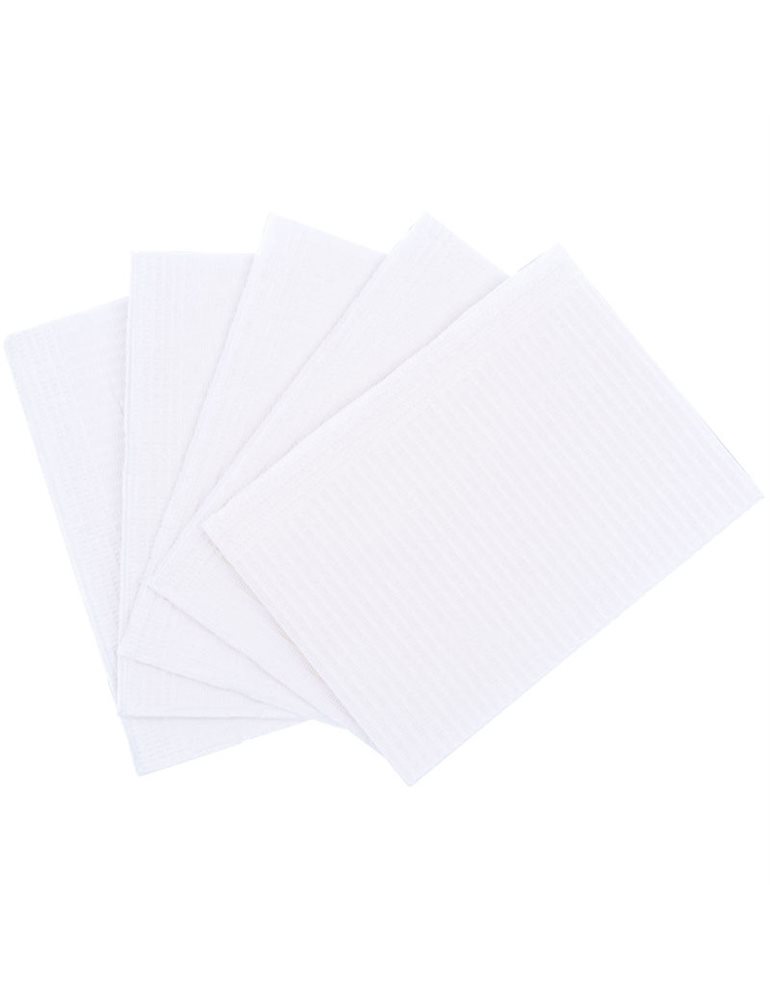 Serviettes papier plastifiées * Blanc